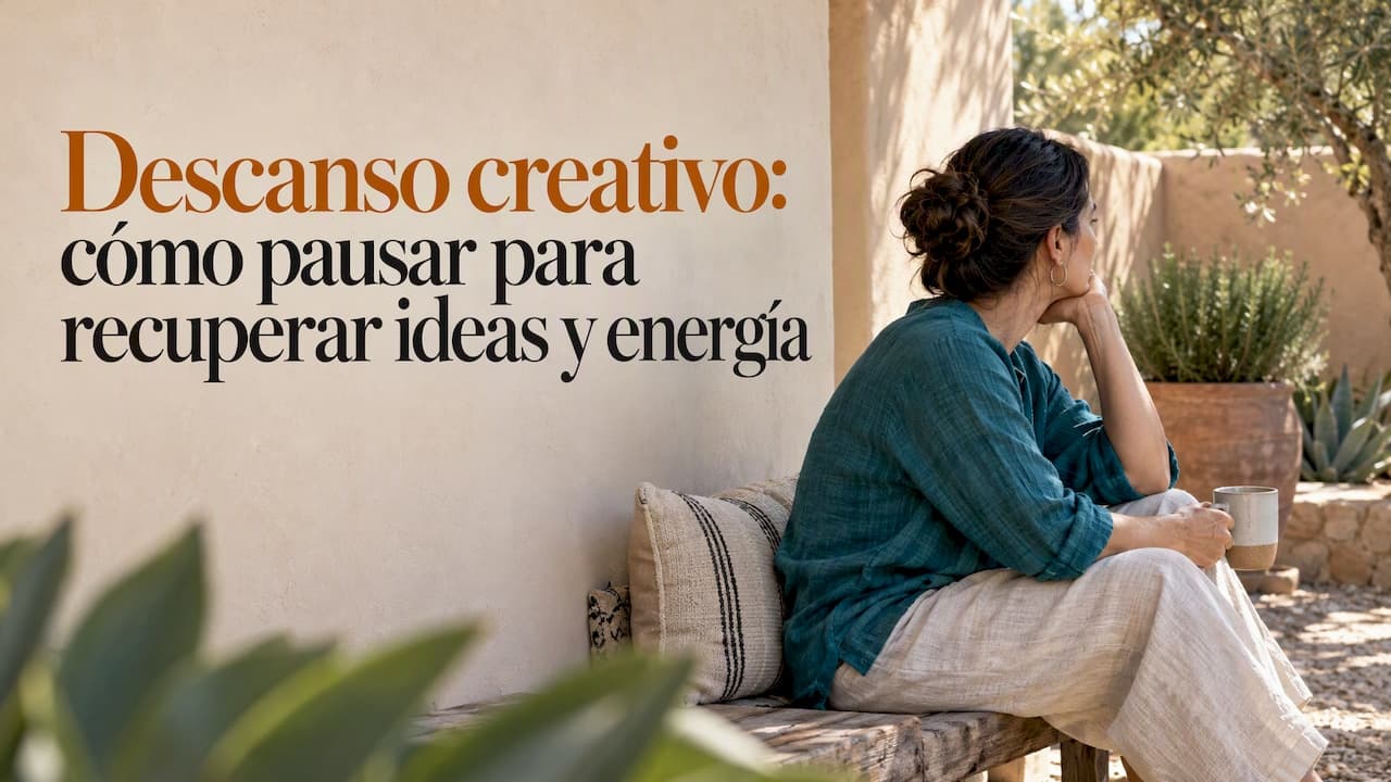 Descanso creativo: cómo pausar para recuperar ideas y energía