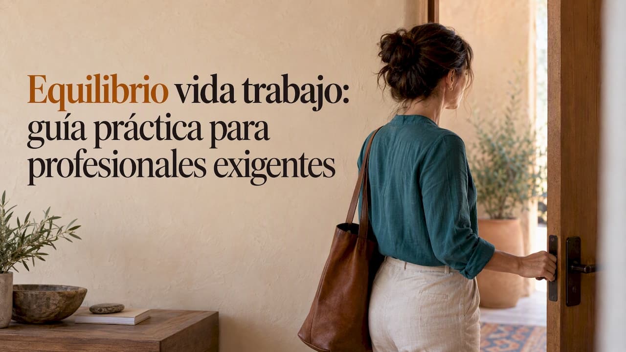 Equilibrio vida trabajo: guía práctica para profesionales exigentes