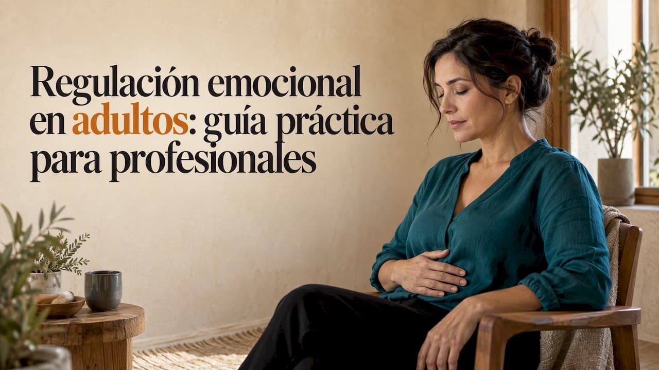 Regulación emocional en adultos: guía práctica para profesionales