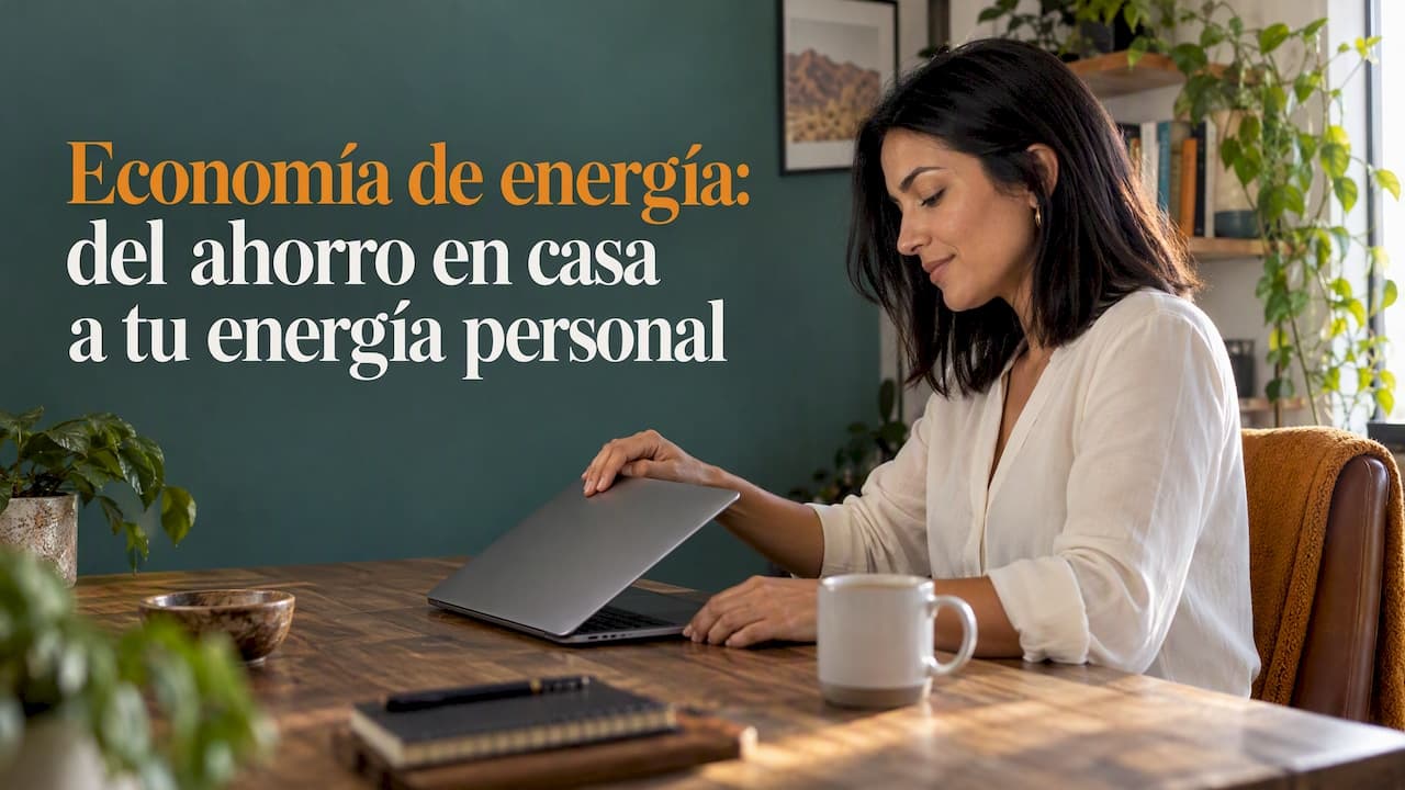 Economía de energía: del ahorro en casa a tu energía personal